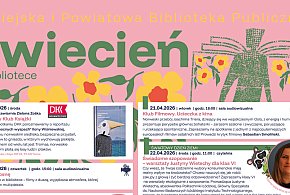 Kwiecień w bibliotece: Strefa Młodych, K. i D. Olbrychscy, Rok Wajdy