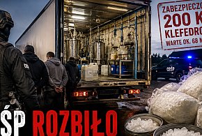 Fabryka klefedronu w naczepie tira. Spektakularna akcja CBŚP pod Kutnem! Obejrzyj