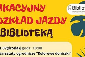 Biblioteka w Żychlinie zaprasza na wakacyjne zajęcia