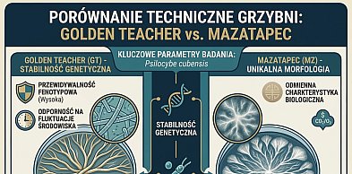 Analiza stabilności genetycznej odmian grzybni: Golden Teacher vs. Mazatapec