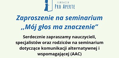 Mój głos ma znaczenie. Fundacja Pro Aperte zaprasza na spotkanie nauczycieli
