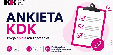 Kutnowski Dom Kultury zaprasza do wypełnienia ankiety
