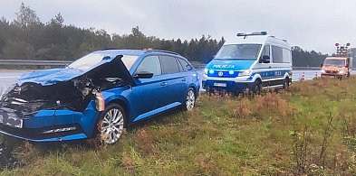 Kolizja na A1. Kierujący Skodą nie dostosował prędkości -70725