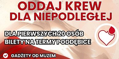 Jutro można oddać honorowo krew. Dla pierwszych 20 osób upominki-71867