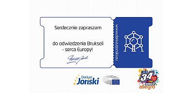 Wyjazd do Brukseli do Parlamentu Europejskiego na licytacji WOŚP w Kutnie