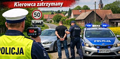 Pruł 160 km/h przez Nową Wieś! Bandyta drogowy zatrzymany
