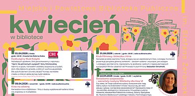 Kwiecień w bibliotece: Strefa Młodych, K. i D. Olbrychscy, Rok Wajdy