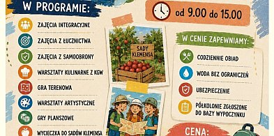 Od 6 lipca półkolonie Wakacji czas,wakacji moc w Centrum Kultury w Leszczynku