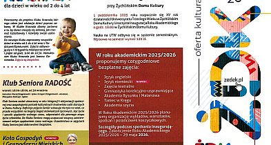 Żychliński Dom Kultury otwiera zapisy do dziewięciu sekcji. Wybierz i zadzwoń-70597