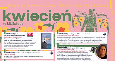 Kwiecień w bibliotece: Strefa Młodych, K. i D. Olbrychscy, Rok Wajdy