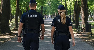 Piesze patrole w parku nad Ochnią: mężczyzna z narkotykami i dziecko bez kasku