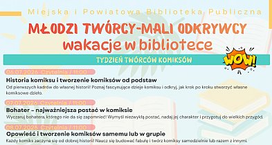 Młodzi twórcy- Mali odkrywcy. Biblioteka zaprasza