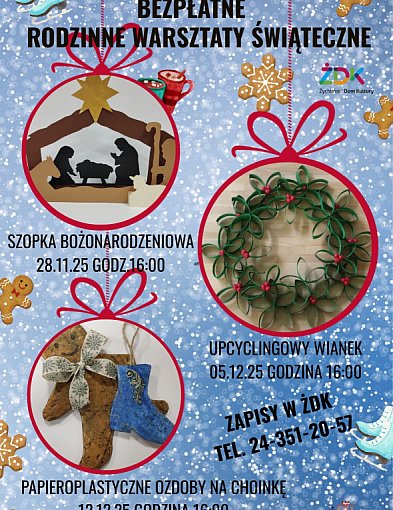 Żychliński Dom Kultury zaprasza na świąteczne warsztaty-72227