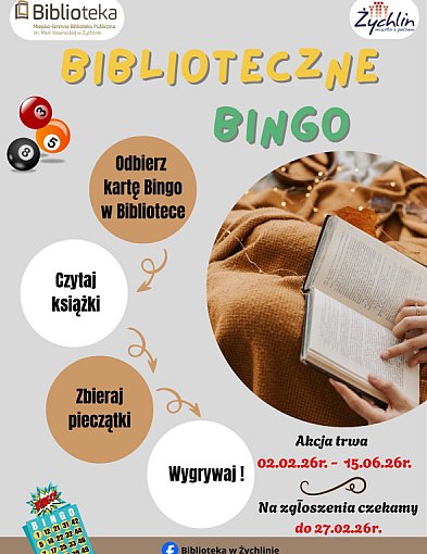 W piątek warsztaty dla Babć i Dziadków. W lutym Konkurs Biblioteczne Bingo