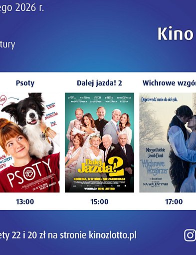 Kino Objazdowe z LOTTO w Żychlinie – 22 lutego!