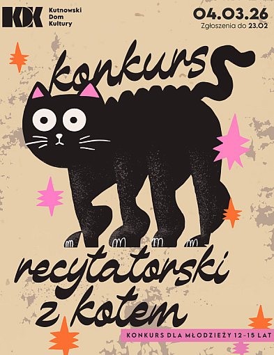 12. Konkurs recytatorski z Kotem. Zgłoszenia do 23 lutego