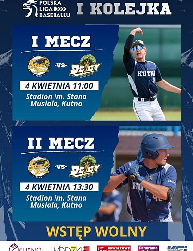 Baseball w Kutnie wraca po zimowej przerwie. W sobotę zagra MKS Stal Kutno