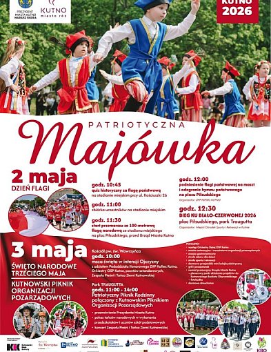 Patriotyczna Majówka w Kutnie: bieg ku biało-czerwonej, piknik rodzinny