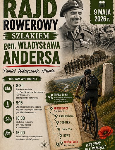 Trwają zapisy na Rajd Rowerowy Szlakiem gen. Władysława Andersa!