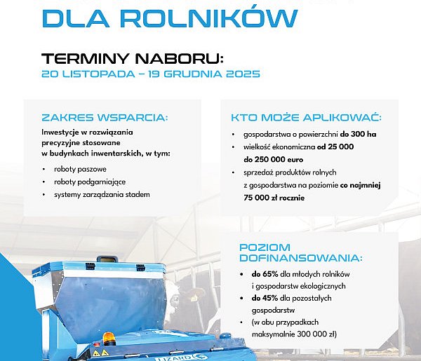 Ruszył nabór wniosków na inwestycje w rolnictwo precyzyjne-71583