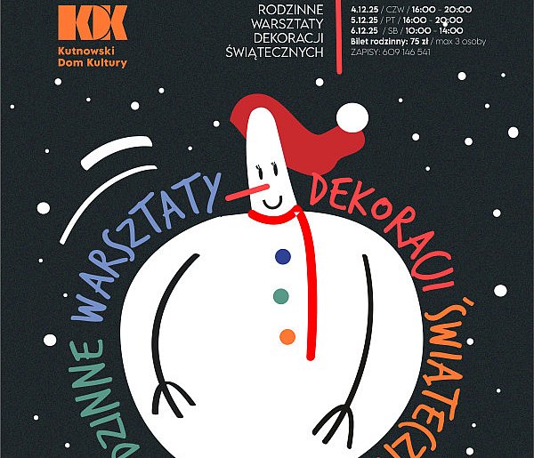 Trwają zapisy na Rodzinne warsztaty dekoracji świątecznych-71705