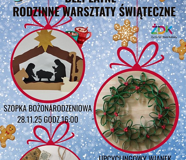 Żychliński Dom Kultury zaprasza na świąteczne warsztaty-72227