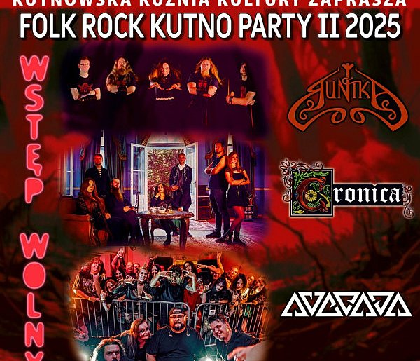 Folk Rock Kutno w grudniu. Zagrają Cronica, Runika i AVERSJA-72321