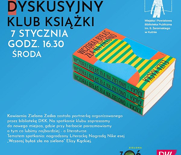 Dyskusyjny Klub Książki w nowym miejscu w środę 7 stycznia-73153