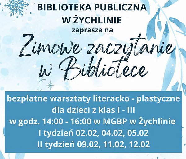 Zimowe zaczytanie w żychlińskiej bibliotece. Ferie nie tylko z książką