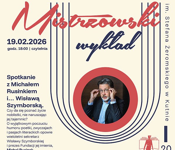 Nowości i spotkanie z Michałem Rusinkiem w bibliotece