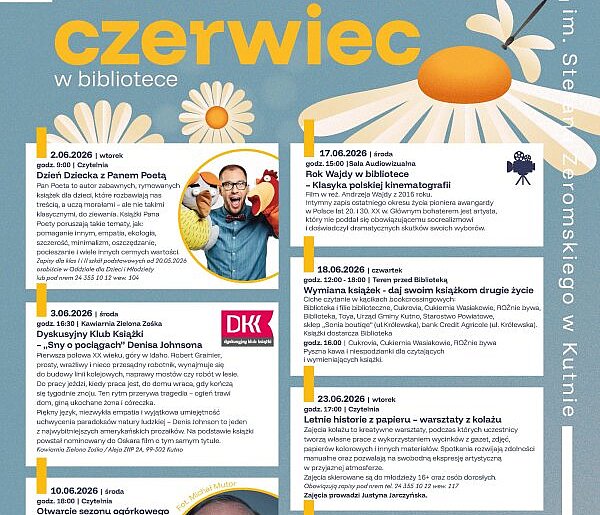 Czerwiec w kutnowskiej książnicy. Odjazdowy Bibliotekarz