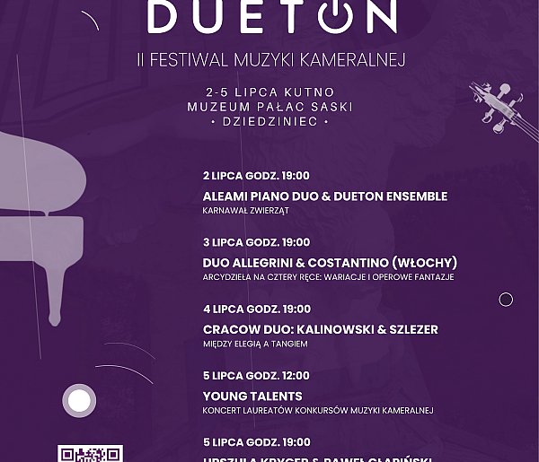 Od 2 lipca Festiwal Muzyki Kameralnej Duet-On