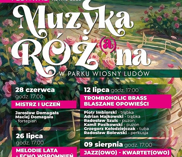 FESTIWAL KUTNO 2026  Muzyka Róż(a)na już od niedzieli