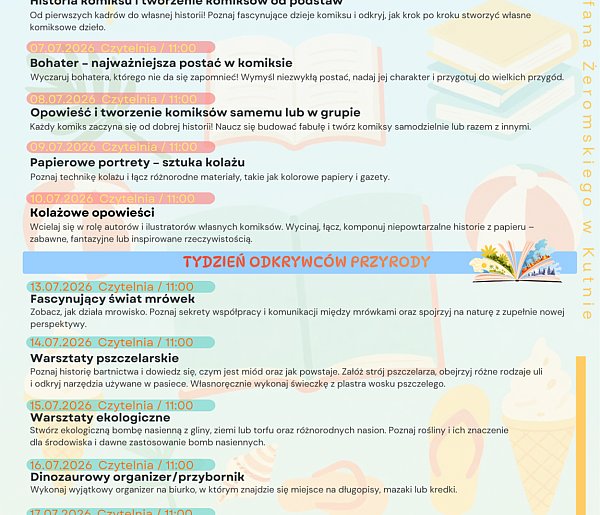 Młodzi twórcy- Mali odkrywcy. Biblioteka zaprasza