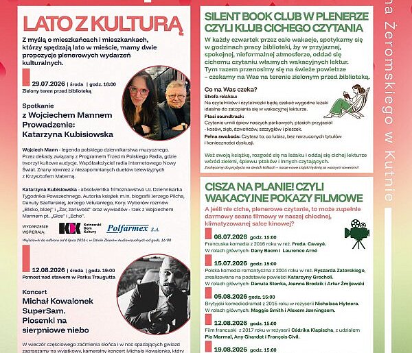 Spędzacie wakacje w Kutnie? Biblioteka zaprasza