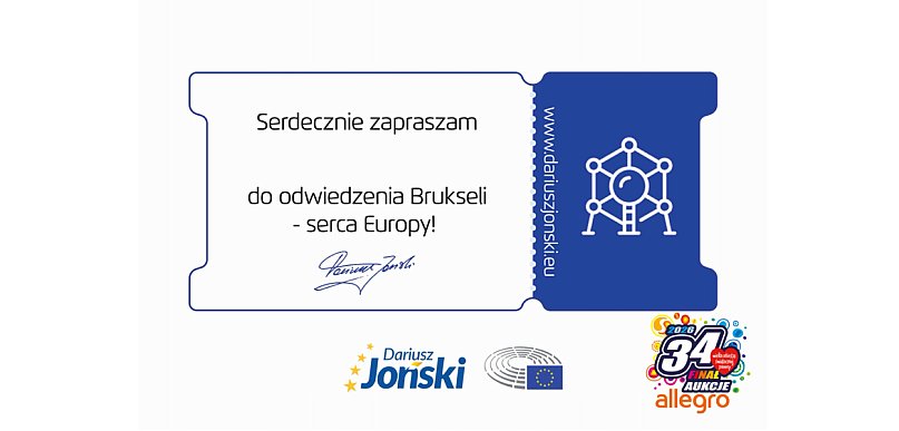 Wyjazd do Brukseli do Parlamentu Europejskiego na licytacji WOŚP w Kutnie