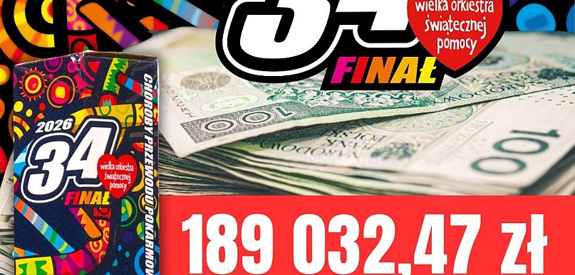 Kutnianie wrzucili do puszek WOŚP prawie 190 tysięcy złotych