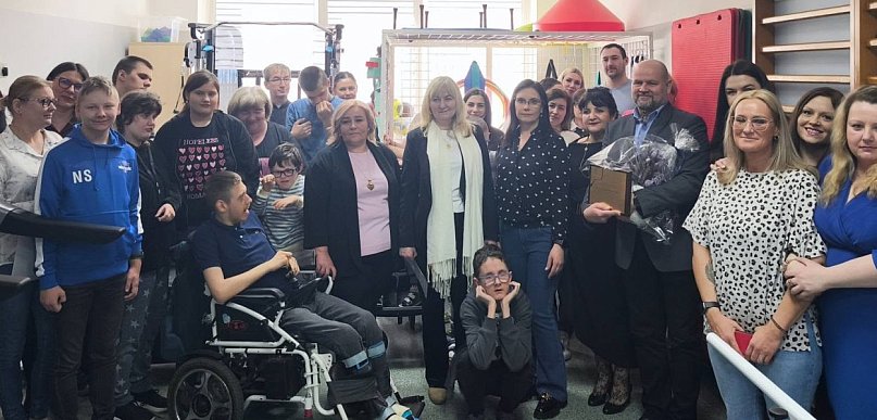 Odnowiona sala rehabilitacyjna w PSONI Koło w Kutnie oddana do użytku