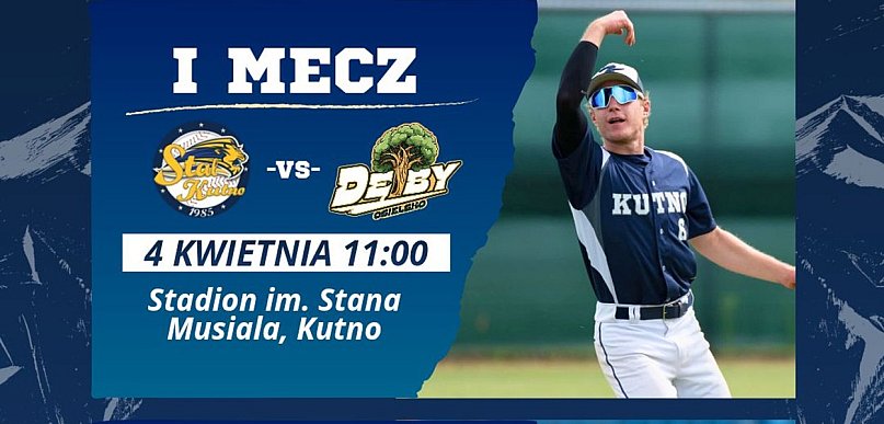 Baseball w Kutnie wraca po zimowej przerwie. W sobotę zagra MKS Stal Kutno