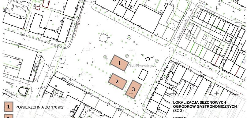 Trwa nabór wniosków o dzierżawę 3 miejsc na ogródki gastronomiczne