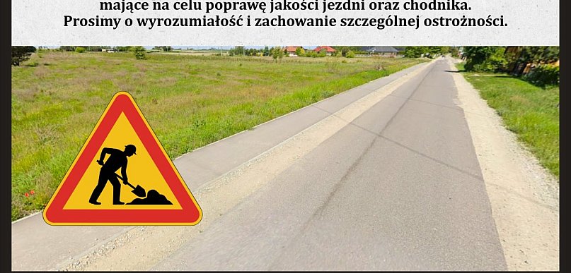 Uwaga! Od poniedziałku roboty drogowe na odcinku Florek-Michałów-Głogowiec