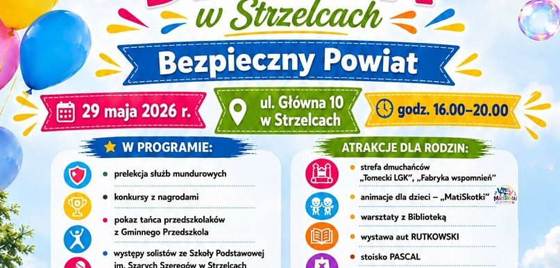 Dzień Dziecka w Strzelcach i Żychlinie. Zapraszamy w piątek i sobotę 29-30 maja