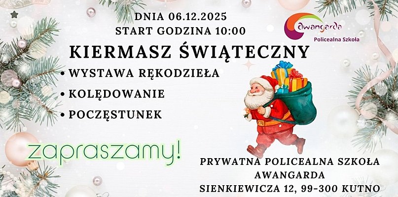 6 grudnia Kiermasz świąteczny w Awangardzie! Zapraszamy - 72306