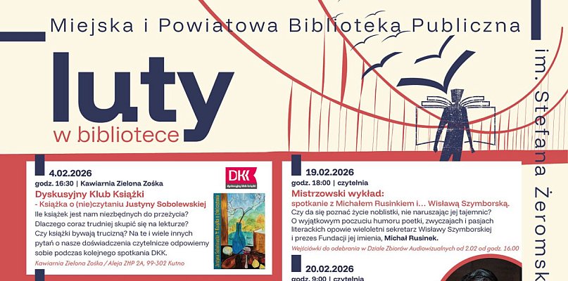 Co czeka czytelników w lutym? Biblioteka przewraca kartki