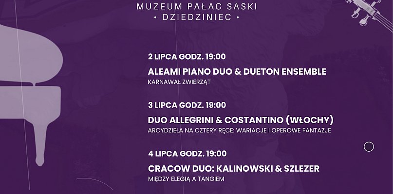 Od 2 lipca Festiwal Muzyki Kameralnej Duet-On