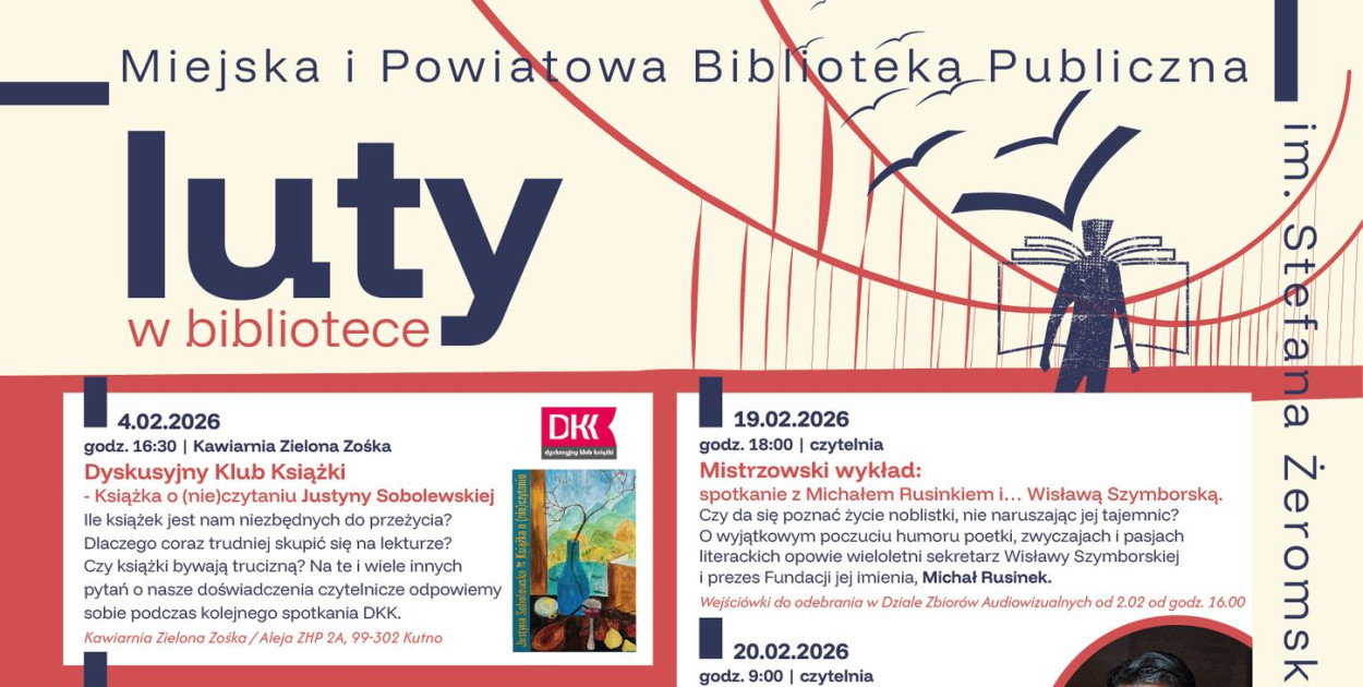 Co czeka czytelników w lutym? Biblioteka przewraca kartki