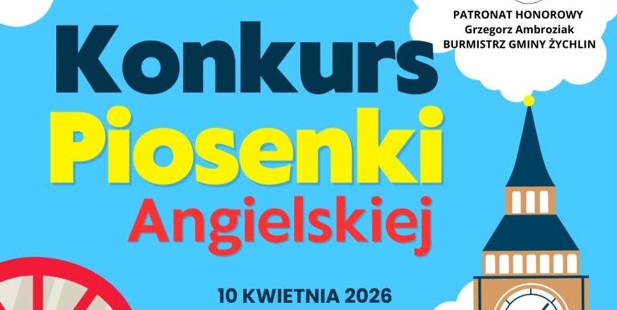 Konkurs Piosenki Angielskiej w Żychlińskim Dom Kultury już 10 kwietnia!