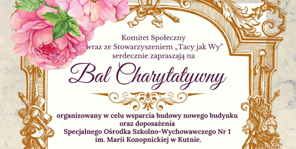 Bal Charytatywny na rzecz rozbudowy Ośrodka nr 1 w Magnolii w Kutnie