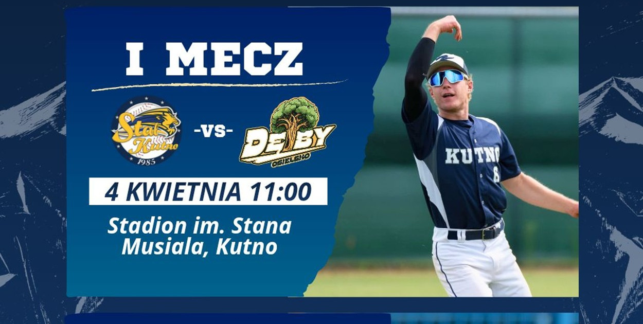 Baseball w Kutnie wraca po zimowej przerwie. W sobotę zagra MKS Stal Kutno