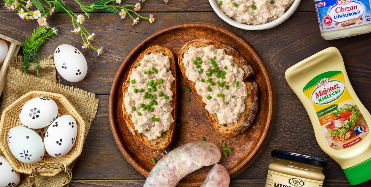 Biała kiełbasa inaczej. Pasta z białej kiełbasy z Majonezem Kieleckim